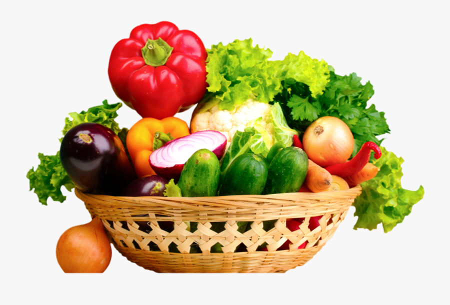 Basket Clipart Vegetable - Vegetables Basket Images Hd, Transparent Clipart