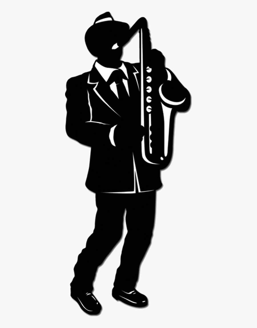 Silhouette Jazz Clipart , Png Download - Mardi Gras Silhouette, Transparent Clipart