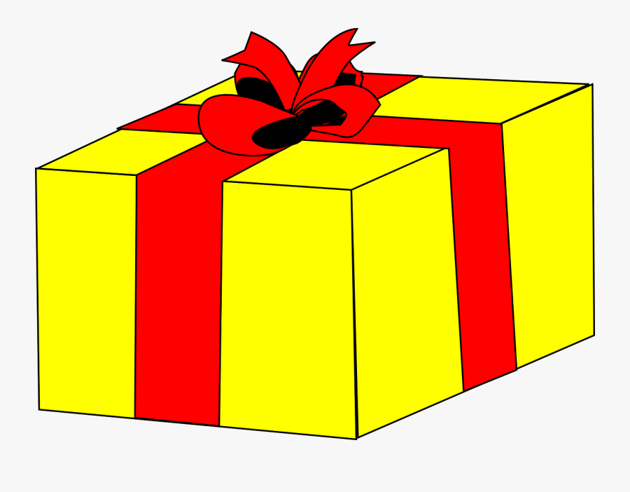 Present Clipart Christmas Presents Clip Art - Yellow Gift Clipart, Transparent Clipart