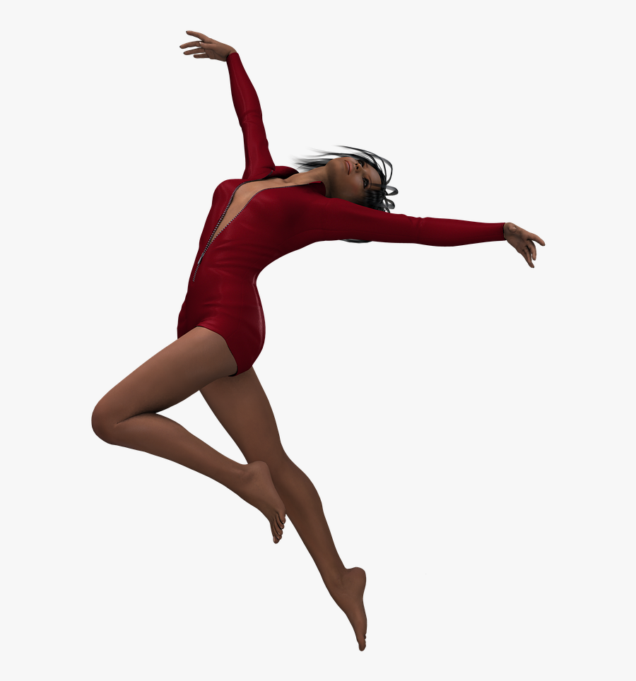 Jazz Dance Silhouette Ballet Dancer - Woman Dance Silhouette Png, Transparent Clipart