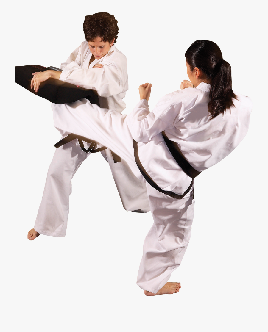 Karate Kick, Transparent Clipart