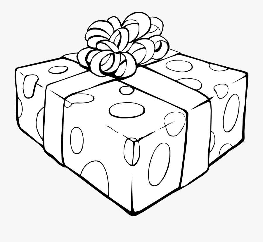Gift Clipart Black And White, Transparent Clipart