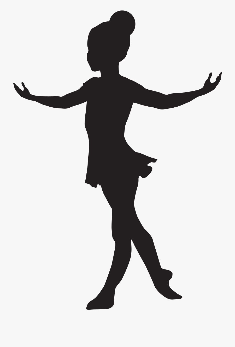 Ballerina Silhouette Clip Art, Transparent Clipart