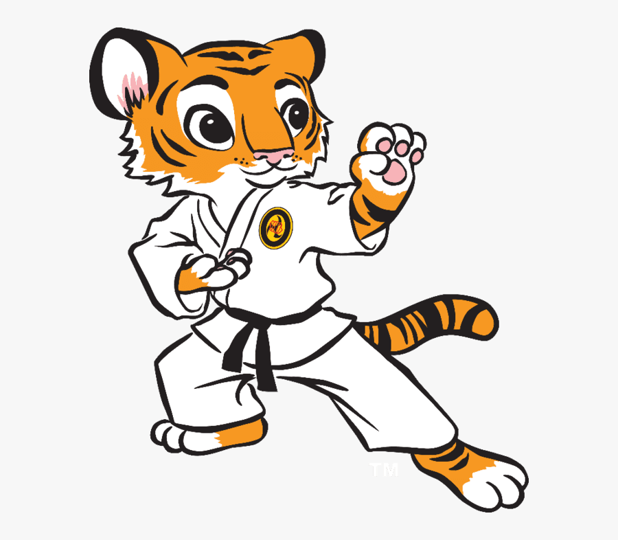 Transparent Tiger Cartoon Png - Tiger Cartoon Martial Art, Transparent Clipart