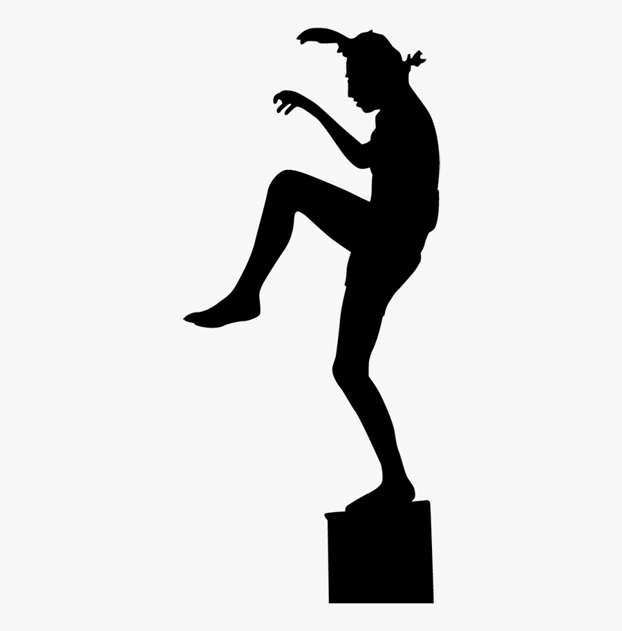 Transparent Karate Kick Clipart - Karate Kid Silhouette, Transparent Clipart