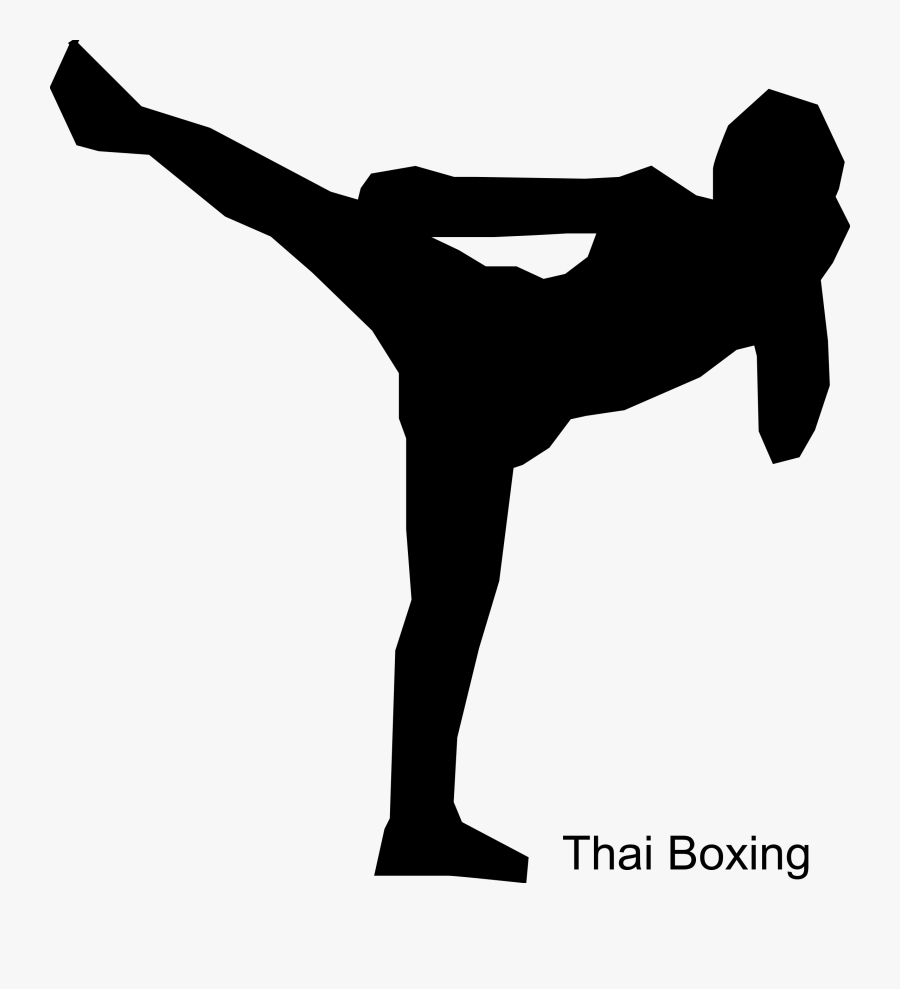 Karate Clipart Black And White - Muay Thai Icon Png, Transparent Clipart