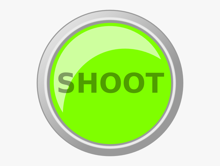 Green Shoot Button Svg Clip Arts - Shoot Button Png, Transparent Clipart