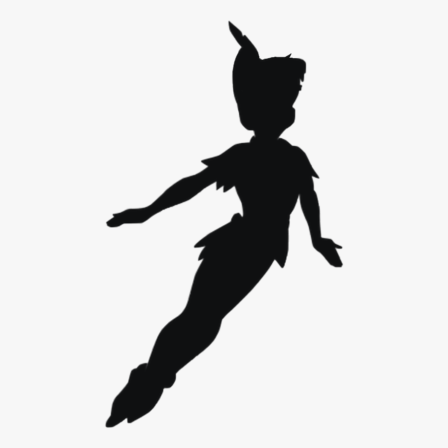 Peter Pan Tinker Bell Silhouette Shadow Peter And Wendy - Peter Pan Flying Silh...