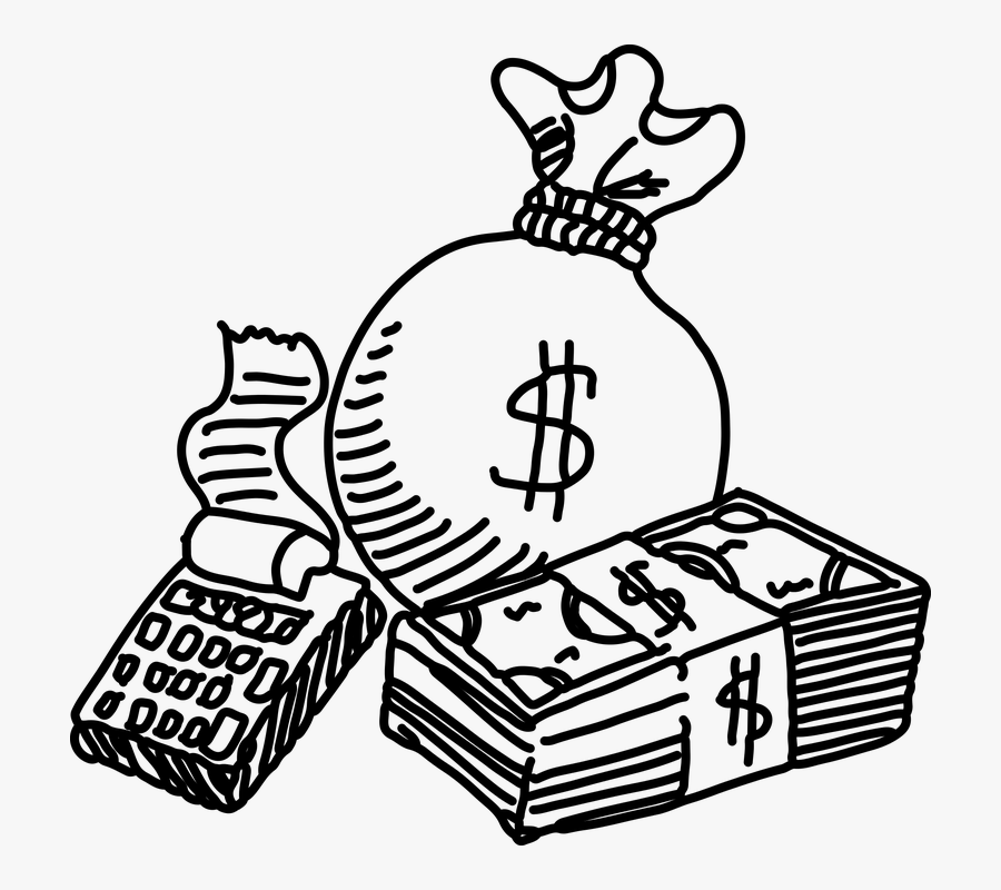 Dinero Dolares Pesos Billete Money Economa Economy - Economy Clipart Black And White, Transparent Clipart