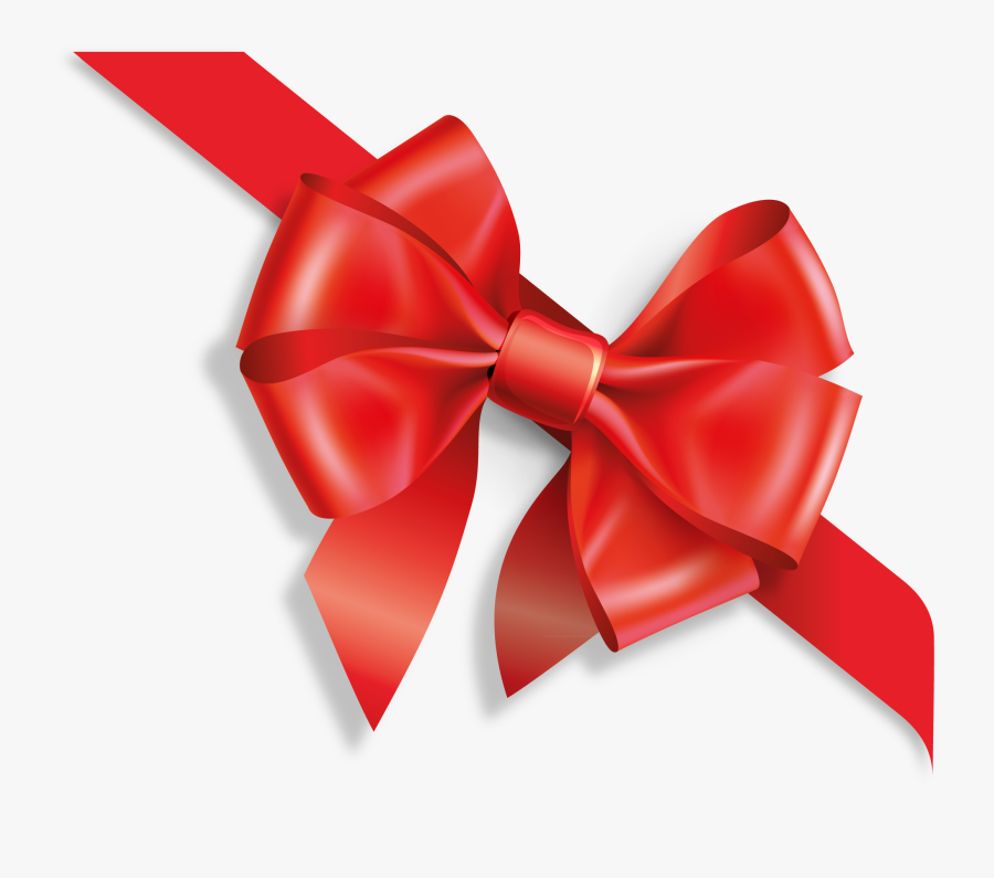 Gift Red Ribbon Png Image - Gift Voucher Bow Png, Transparent Clipart