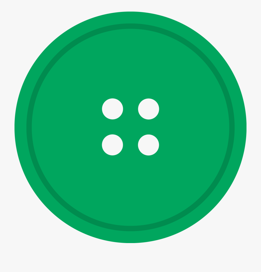 Greent Round Button Png Image - Circle , Free Transparent Clipart