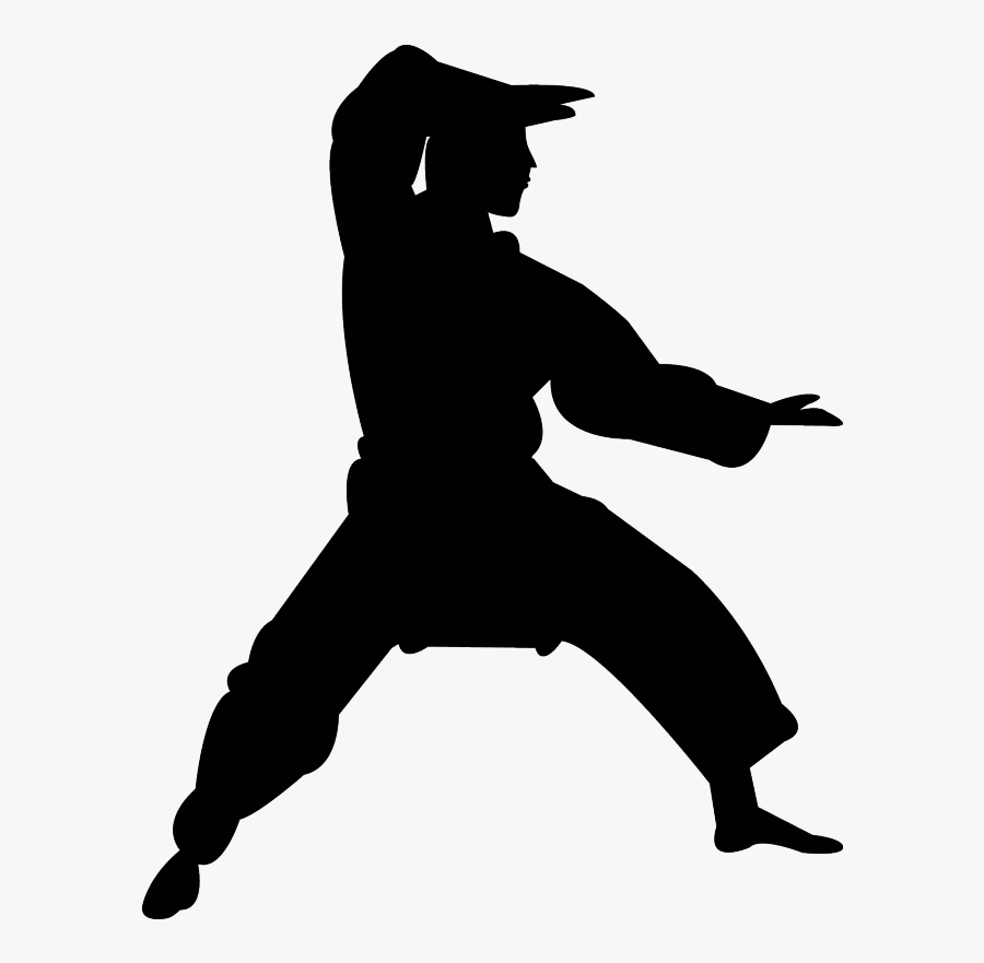 Stickers Karat Dessins Humoristiques - Martial Arts Silhouette Png, Transparent Clipart