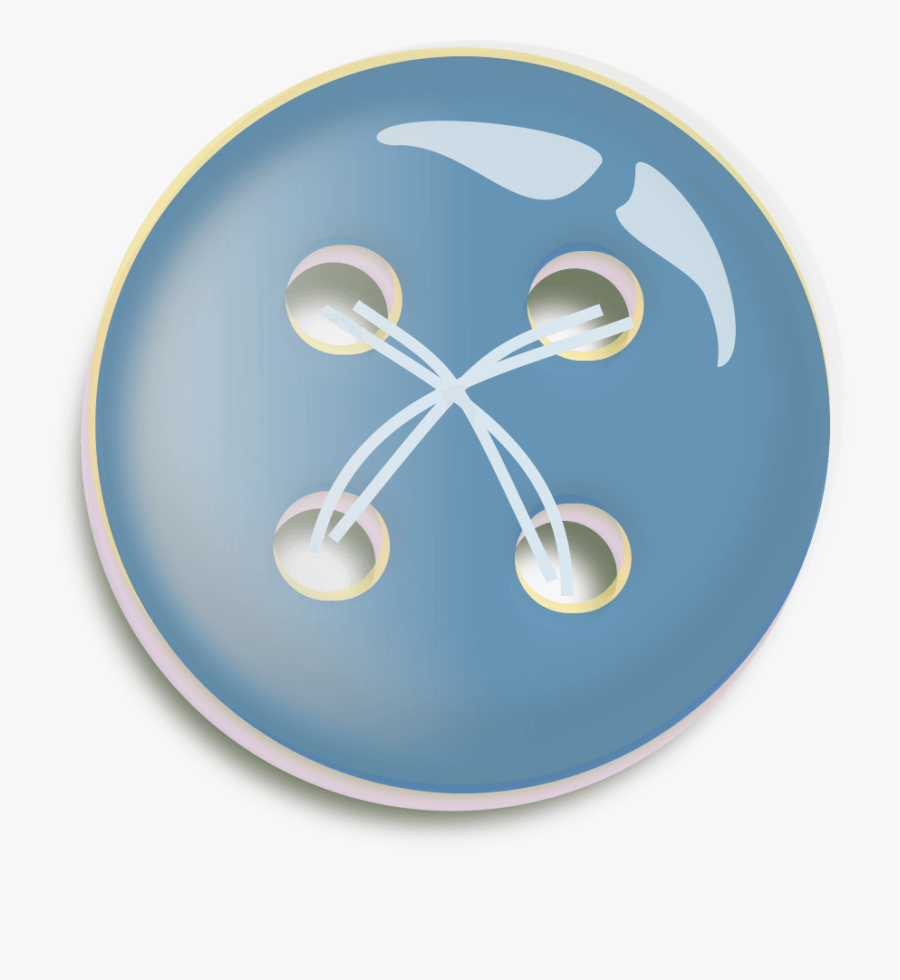 Blue,circle,button - Boton De Costura Png, Transparent Clipart