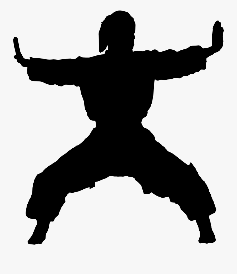 Karate Silhouette Martial Arts Clip Art - Martial Arts Silhouette, Transparent Clipart