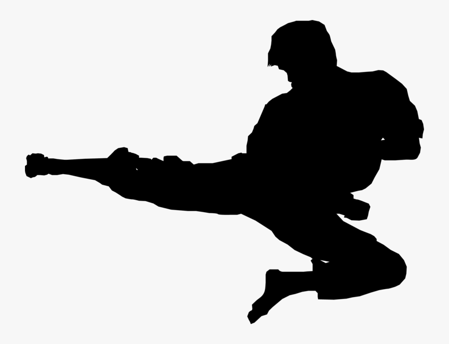 Karate Siluete Png, Download Png Image With Transparent - Martial Arts Clip Art, Transparent Clipart