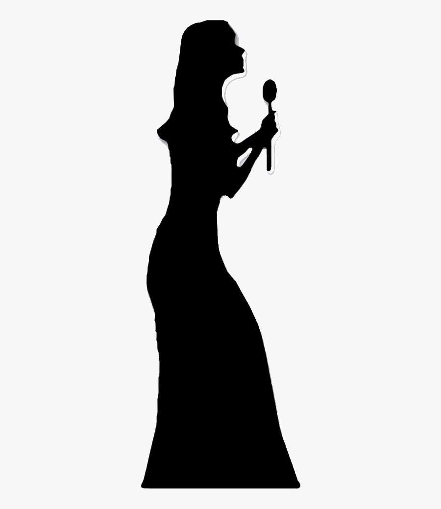 Singer Png Free Images - Dua Silhouette, Transparent Clipart