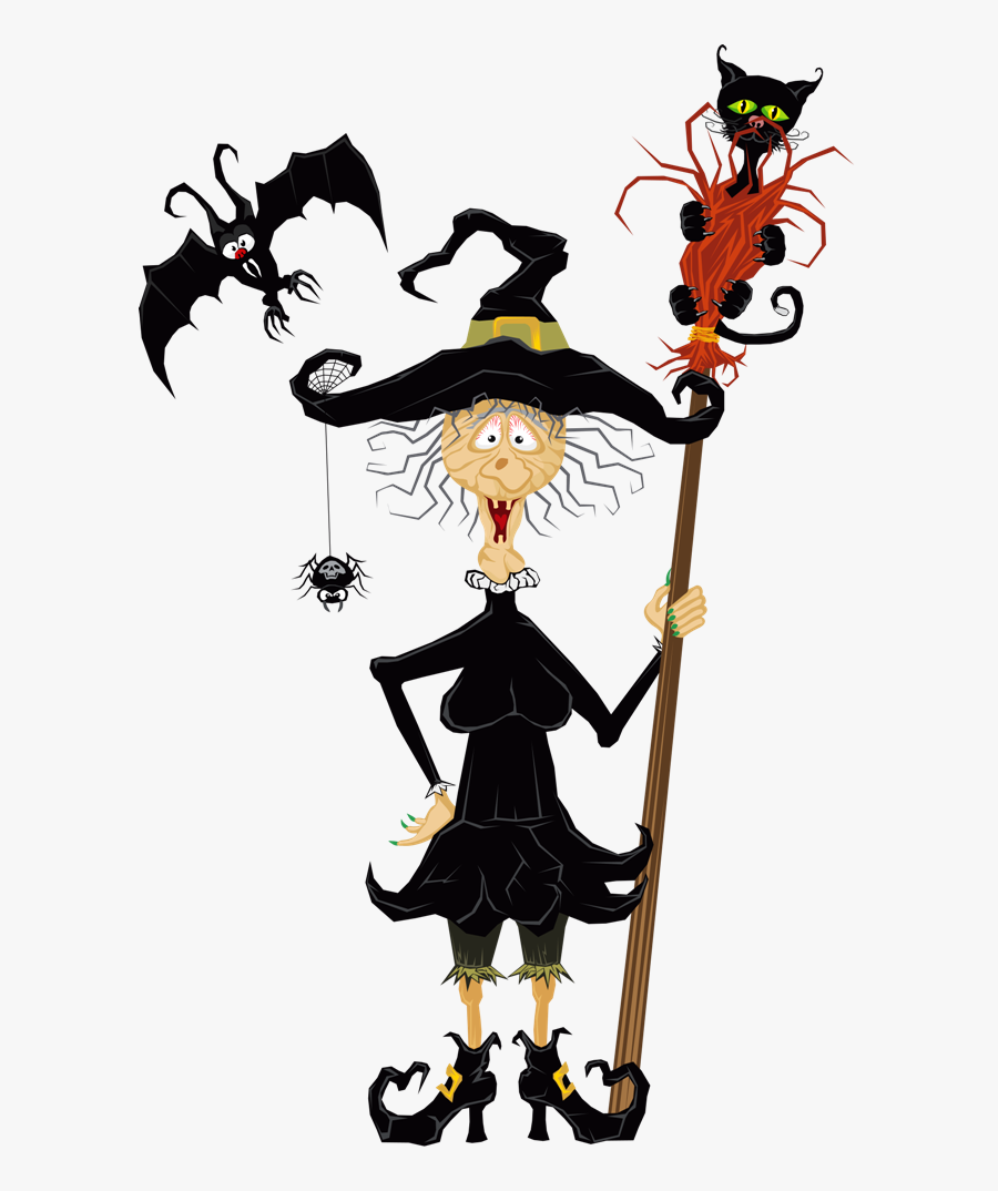 Clipart Halloween Bake Sale - Funny Witch Clip Art, Transparent Clipart