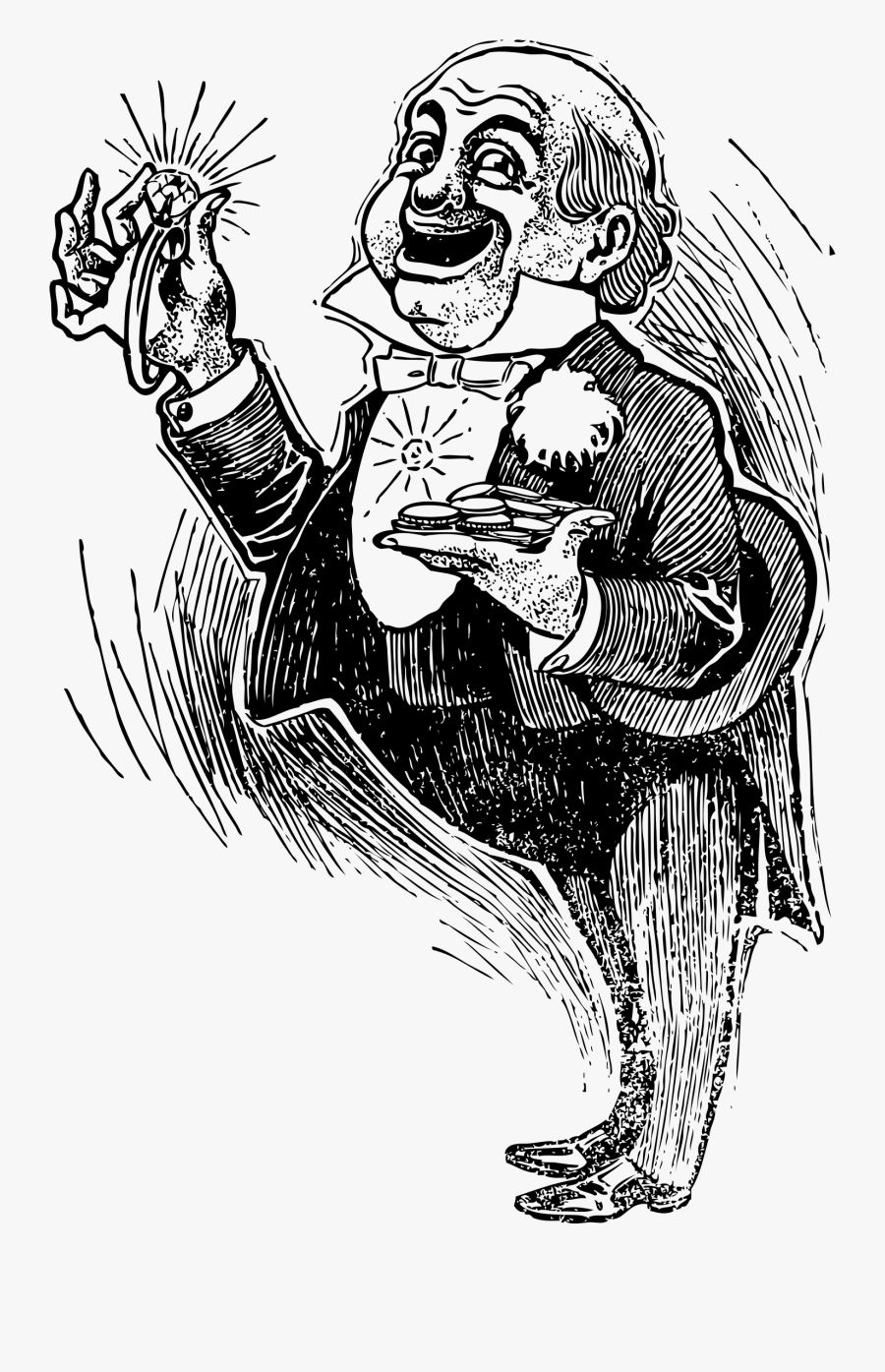 Man With Diamonds And Money Picture Library Stock - Rich Man Transparent, Transparent Clipart