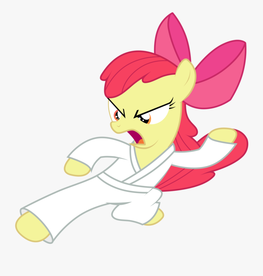 Kung Fu Master Apple Bloom By Brony-works - Apple Bloom Karate, Transparent Clipart