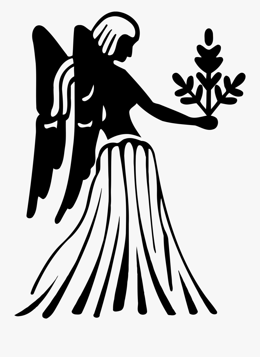 Angel Symbol Vector Clipart - Virgo Png, Transparent Clipart