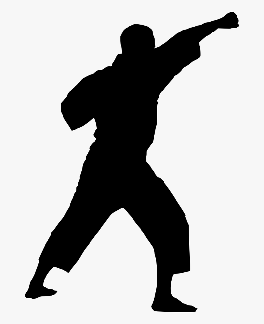 Free Png Karate Silhouette Png Clipart , Png Download - Silueta Karate Png, Transparent Clipart