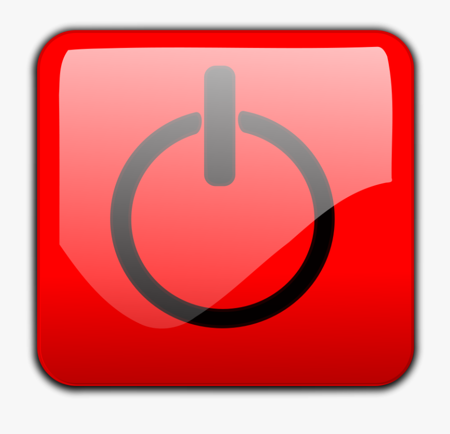 Shutdown - Clipart - Shutdown Button, Transparent Clipart