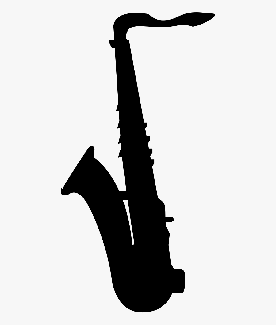 Jazz Svg Png Icon Free Download - Tenor Saxophone Silhouette Png, Transparent Clipart