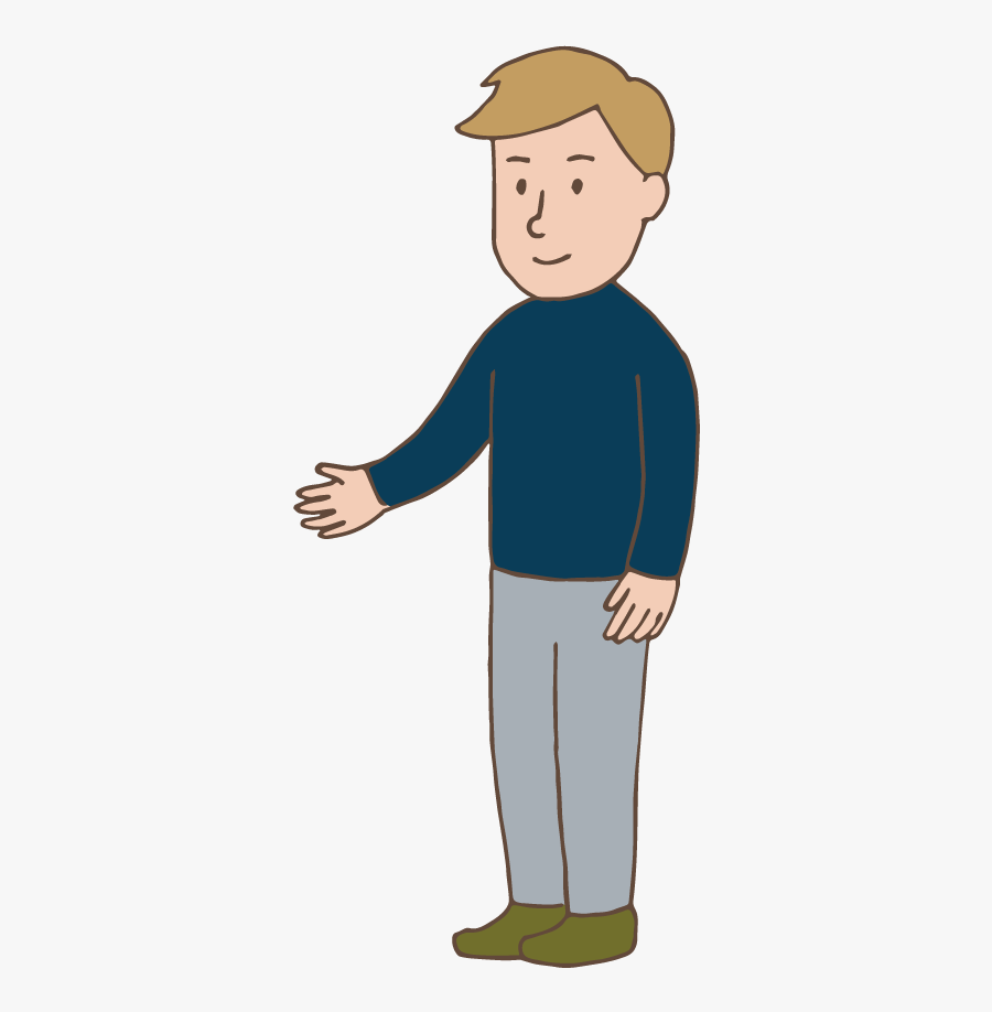 Man Seeking To Shake Hands, Transparent Clipart