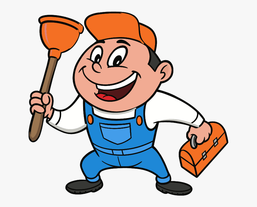 Plumber In Danbury Ct - Electrician Cartoon Black & White, Transparent Clipart
