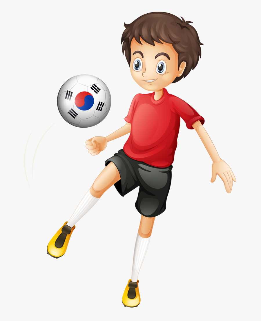 Picture Stock Karate Clipart Kick Like Girl - Football Player Cartoon Png, Transparent Clipart