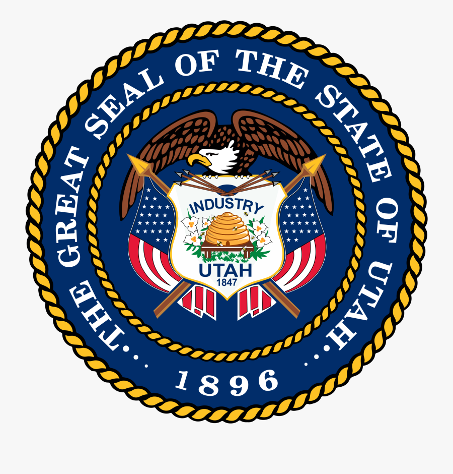 Free Download Vector Arkansas State Seal - Great Seal Of The State Of Utah, Transparent Clipart