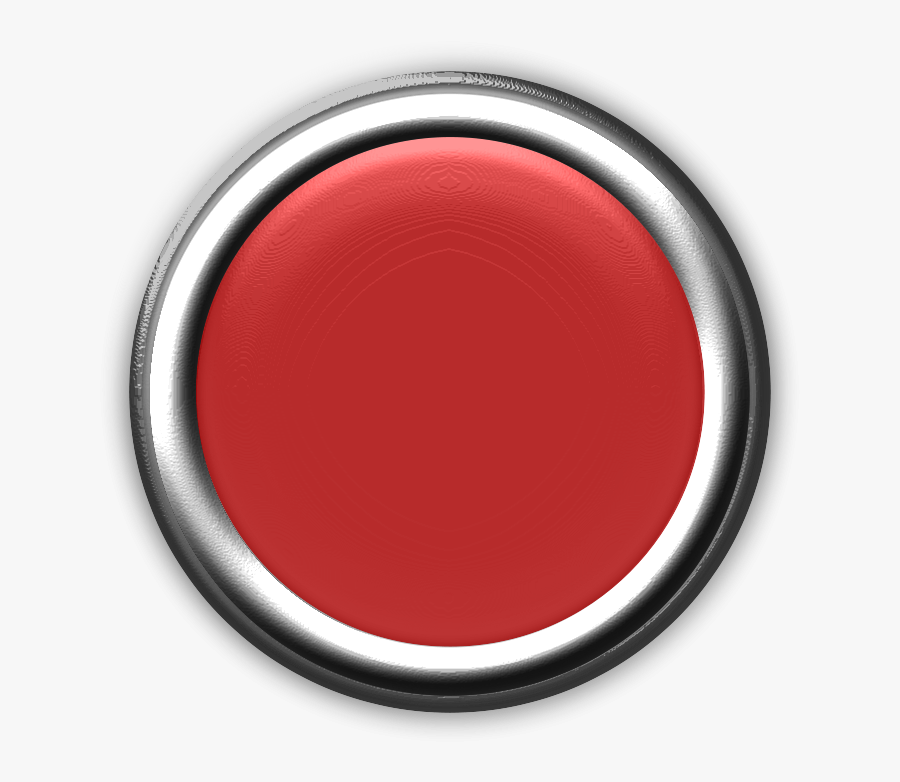 Red Button With Internal Light Turned Off - Vector Red Button Png, Transparent Clipart
