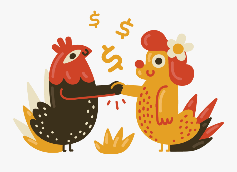 Illustration Of Two Clients Shaking Hands - Shake Hands Cartoon, Transparent Clipart