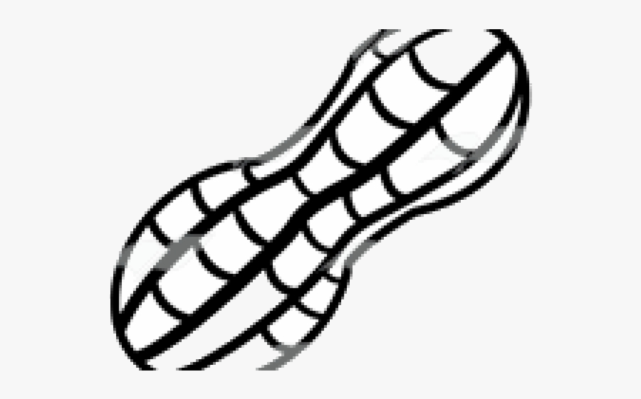 Peanut Clipart Outline Infant Bodysuit Transparent - Peanut Clipart Black And White, Transparent Clipart