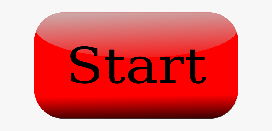 Red Start Button Clipart - Press Start Button Png, Transparent Clipart