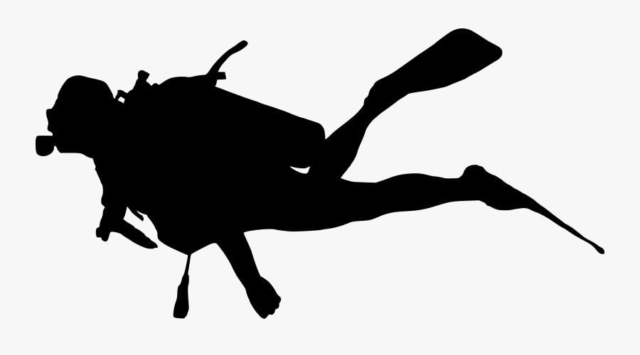Dishes Clipart Sink Drawing - Scuba Diver Silhouette Png, Transparent Clipart