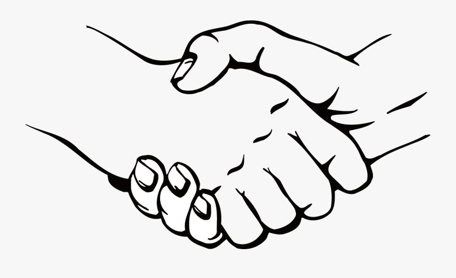 Clip Art Drawing Of Handshake - Free Shake Hand Vector, Transparent Clipart