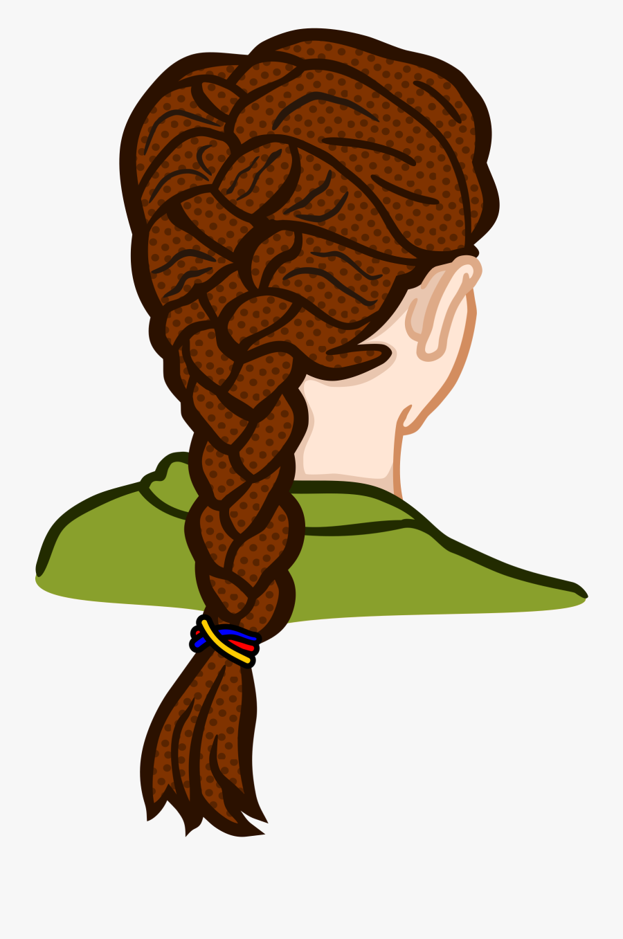 Speaking Clipart Coloured - Braid Hair Clipart Girl, Transparent Clipart