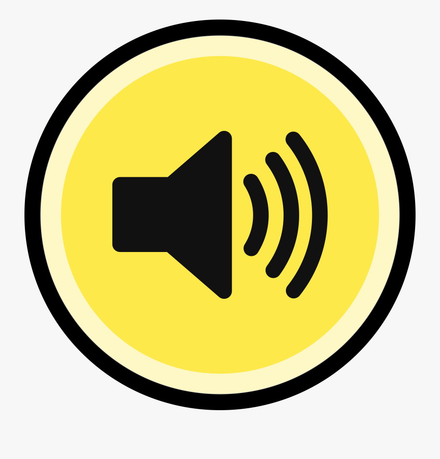 Speakers Clipart Volume Button - Button Sound On Png, Transparent Clipart