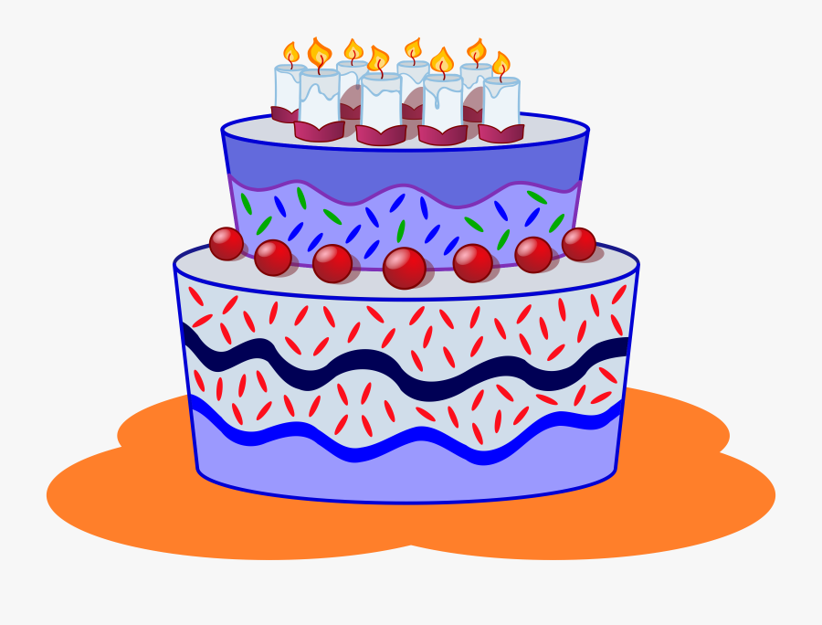 Auction Clipart Cake - Boy Birthday Cake Cartoon, Transparent Clipart