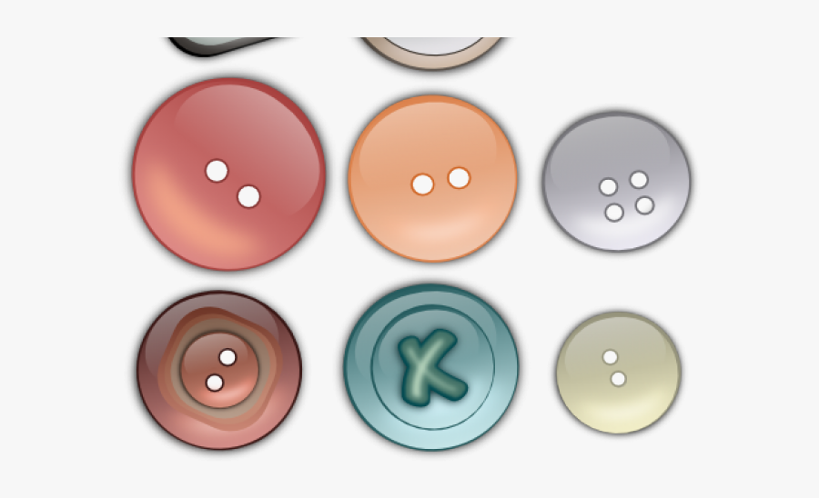 Clothes Button Animated, Transparent Clipart