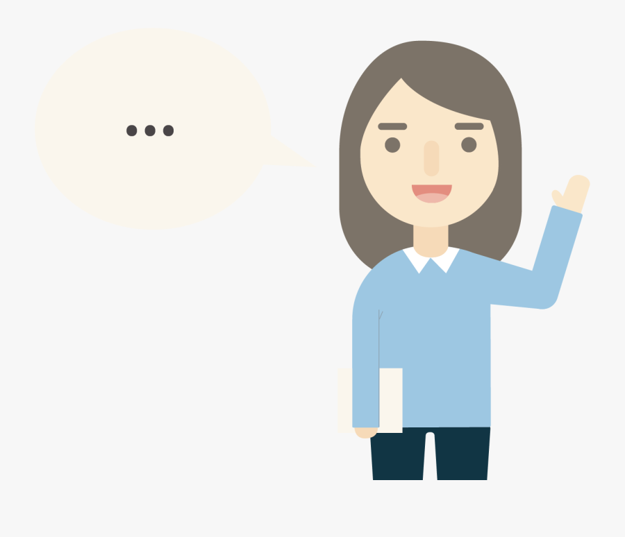 Image Of A Person Speaking And Standing On Top Of A - Cartoon, Transparent Clipart