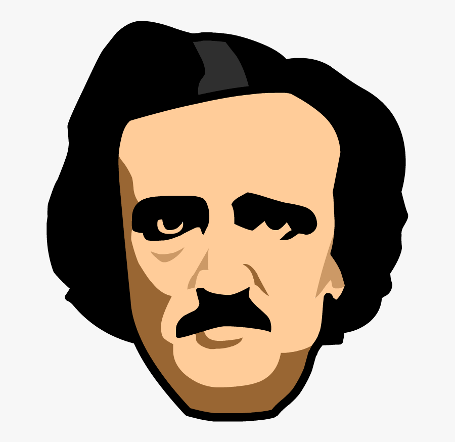 Edgar Allan Poe Icon, Transparent Clipart