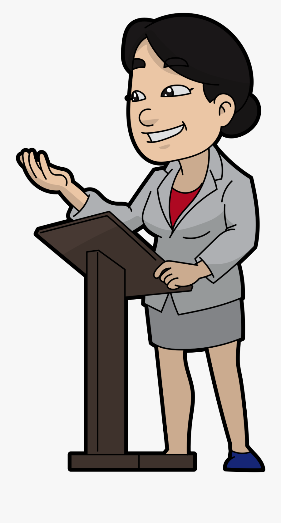 Woman Cartoon Speaking Png Clipart , Png Download - Woman Speaking Clipart, Transparent Clipart