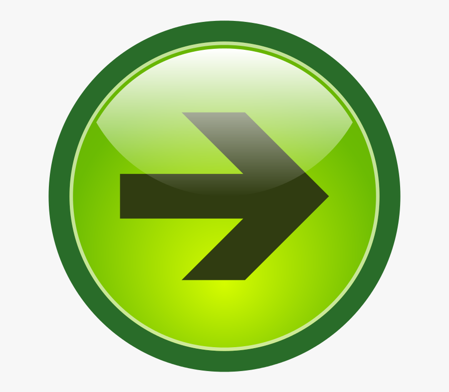 File Greenbutton Rightarrow Svg Wikipedia - Green Arrow Button Png, Transparent Clipart