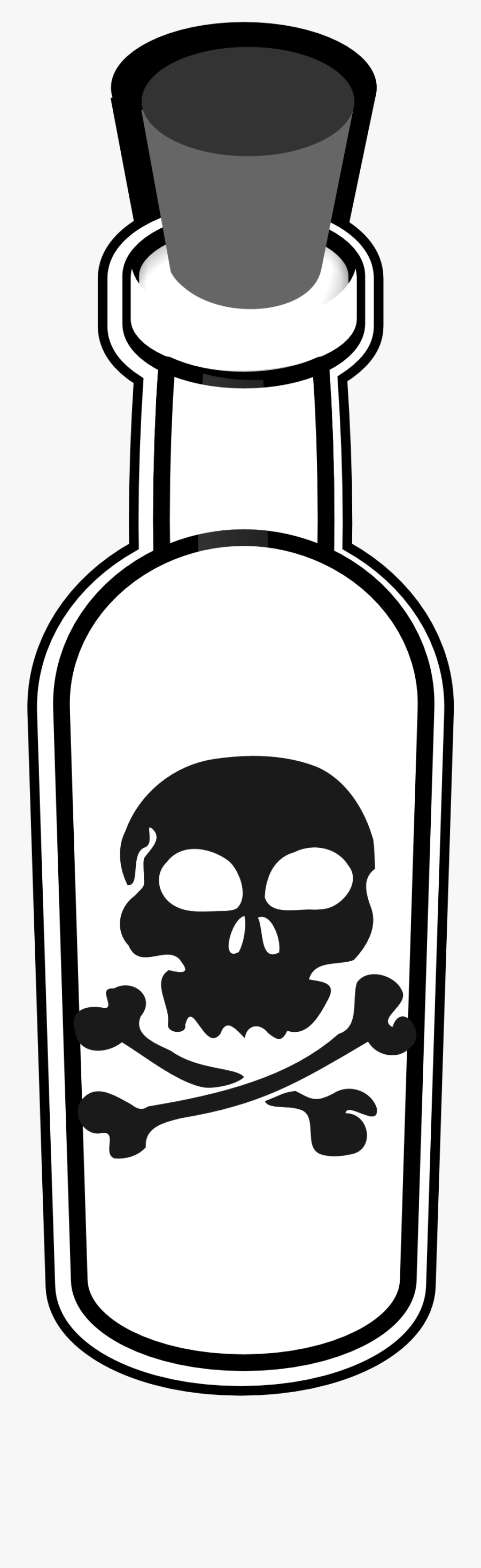 Clip Art Poison Bottle Clipart - Poison Clipart No Background, Transparent Clipart