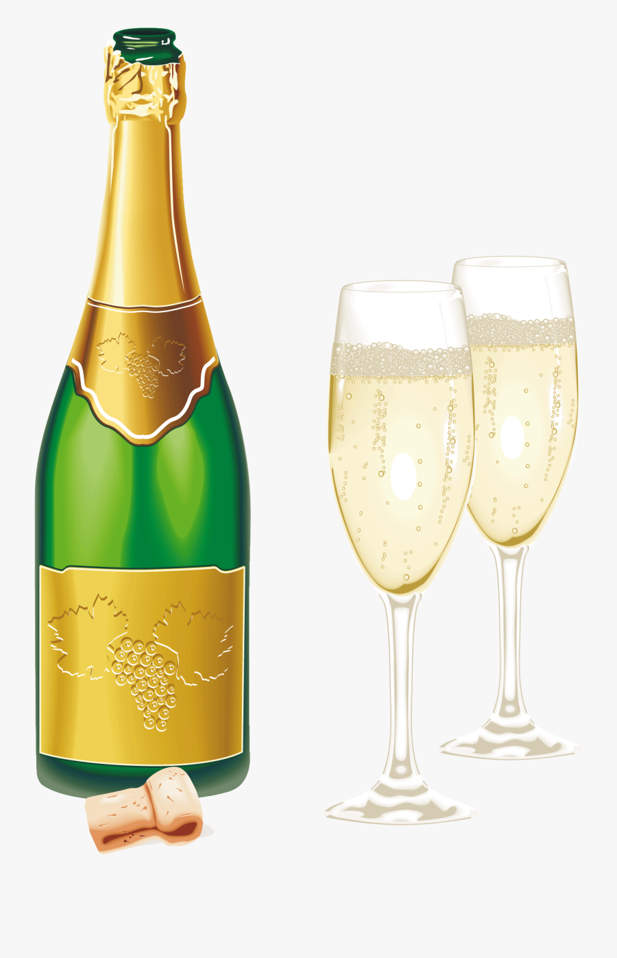 Champagne Png, Transparent Clipart