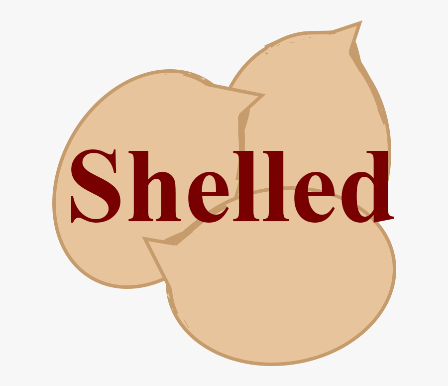 Split Peanut Cartoon Drawn Clipart Peanut Types - Bags, Transparent Clipart