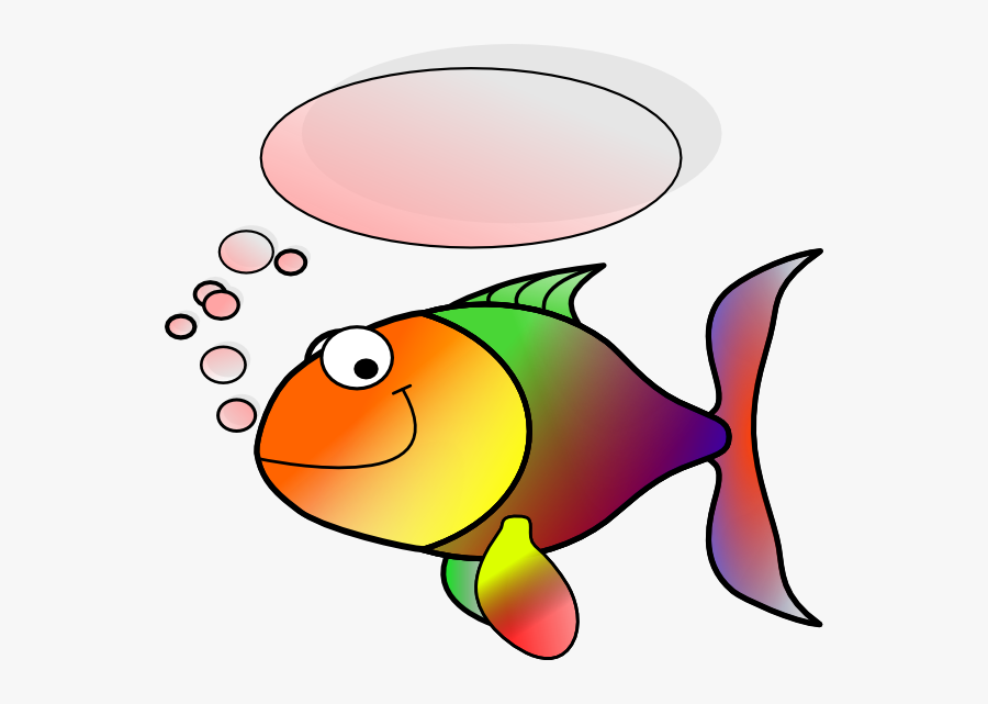 Cartoon Fish To Print, Transparent Clipart