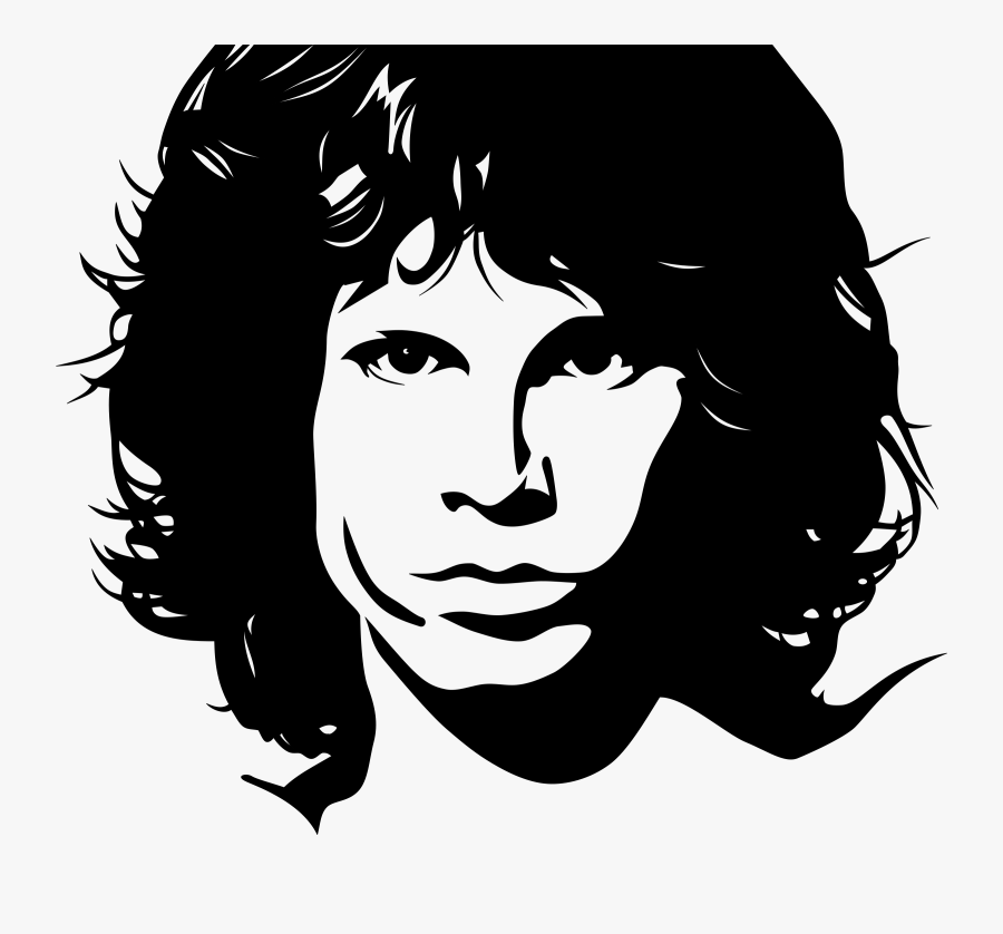 Jim Morrison Vector, Transparent Clipart